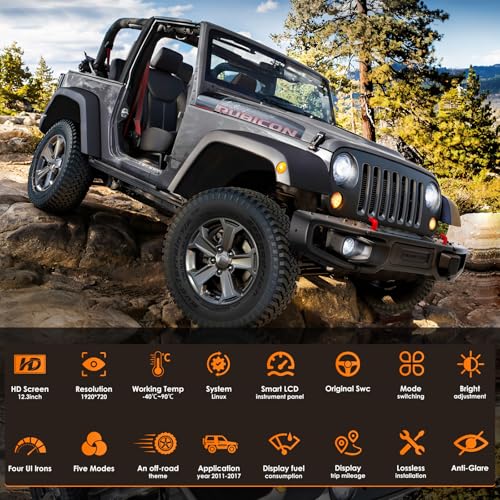 12.3”HD screen1920*720 Digital Instrument Cluster Display for - Product Imagery