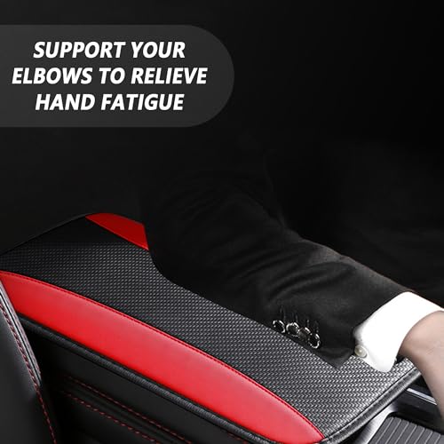 IHOTDER Stylish Car Center Console Cover,PU Leather Car Armrest - Product Imagery