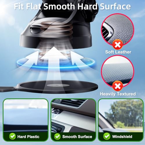 pop-tech Car Phone Mount for Pop Socket: Suction Cup Cell Phone - Product Imagery