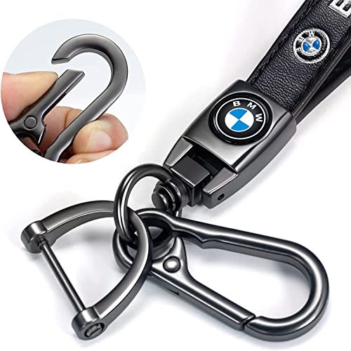 Genuine Leather Car Key Chain for BMW Series,Keyring Keychain - Product Imagery