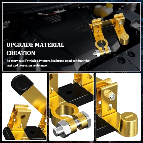 Battery Disconnect Switch, Battery Switch 12V, Top Post Knife - Product Imagery