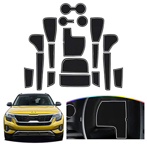 SKTU for 2021 2022 2023 2024 2025 2026 Kia Seltos Door Slot Mat - Product Imagery