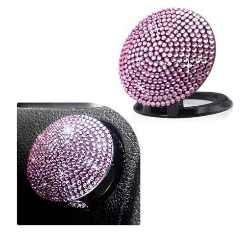 povtii Car Start Stop Button Cover, Anti-Scratch Bling Push - Product Imagery