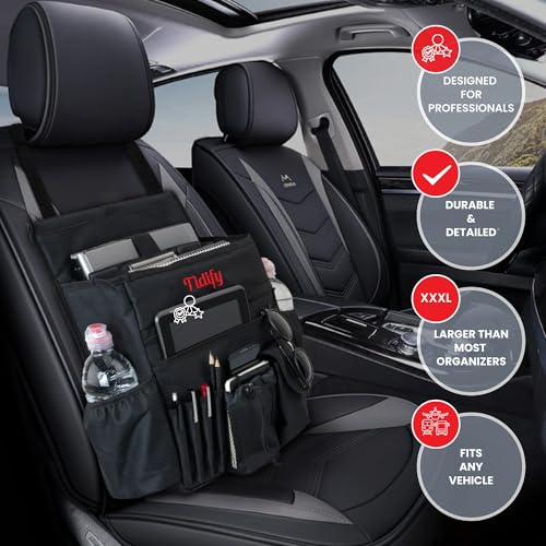 Tidify Car Front Seat Organizer [2025 UPDATED] with Dedicated - Product Imagery