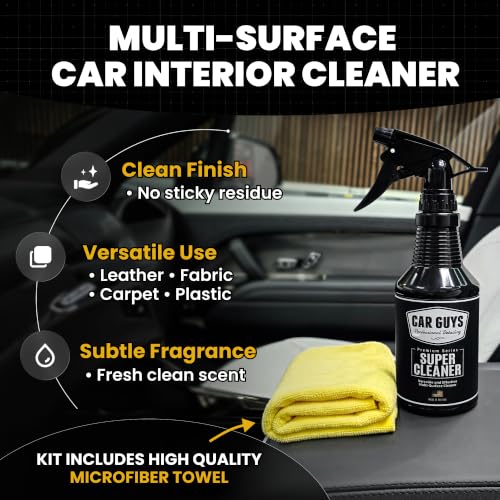 CarGuys Interior Car Cleaner for Tough Stains | Stain Remover - Product Imagery
