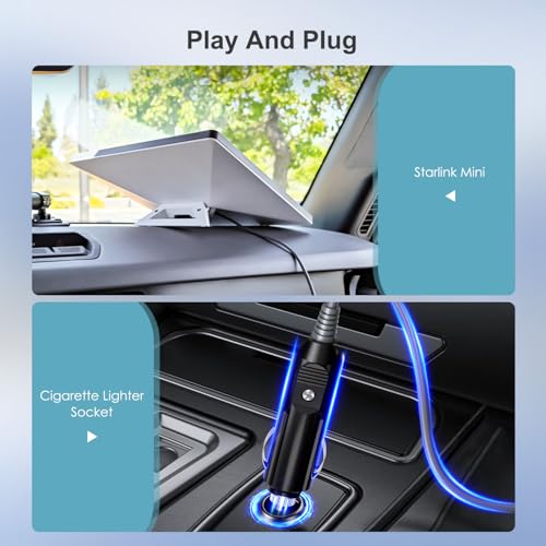 Starlink Mini Cable 12V Power Cable 16.4 FT/ 5M, Starlink Mini - Product Imagery