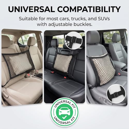 Single Layer Car Front Seat Mesh Storage Organizer, - Product Imagery