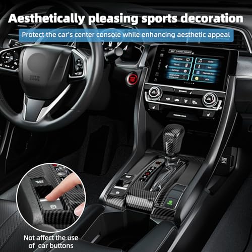 Center Console Gear Shift Panel Cover for Honda 10th Gen Civic - Product Imagery
