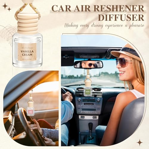 AROIC 6Pack Car Air Freshener, Hanging Essential Oil Air - Product Imagery