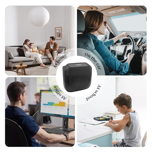 IHOTDER 2PCS Car Trash Can with Lid + 60PCS Garbage Bags,Mini - Product Imagery