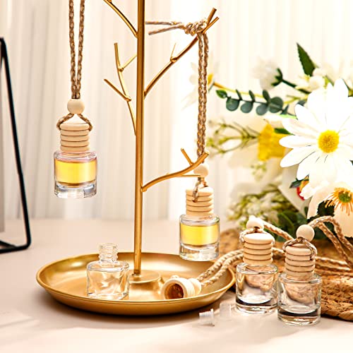 BBTO 100 Pcs Car Diffuser Bottles Empty Bulk with Wood Cap, - Product Imagery