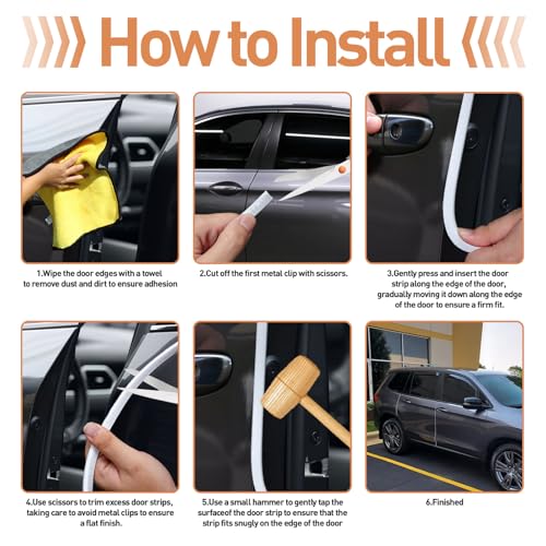 Car Door Edge Guards, 16.4Ft(5m) Car Accessories Door Protector - Product Imagery