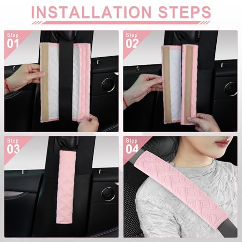 JUSTTOP 2-Pack Universal Car Shoulder Strap Pads Cover for A - Product Imagery