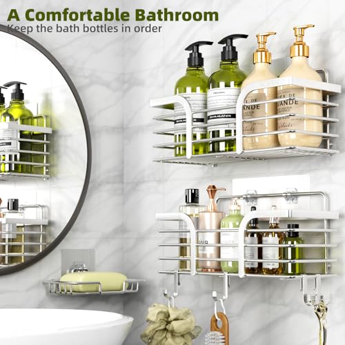 Yougai Shower Caddy, Shower Organizer with Soap Holder and - Product Imagery