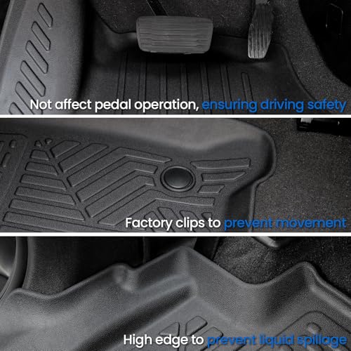 Floor Mats for Chevy Suburban/GMC Yukon XL/Escalade ESV 2021-2026 - Product Imagery