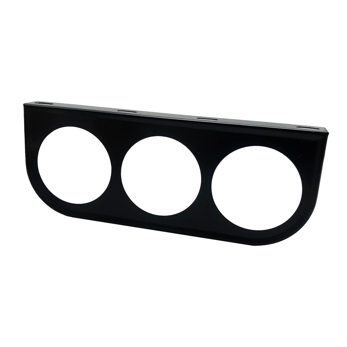 Black 3 Hole Triple Gauge Mounting Bracket Pod Holder Fits Any - Product Imagery