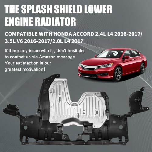 Engine Lower Radiator Splash Shield Compatible with Accord 2.4L - Product Imagery