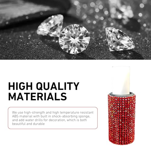 WZP Car Chapstick Holder, Bling Rhinestone Upright Lip Balm - Product Imagery