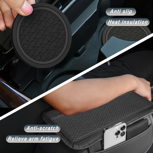 6 PCS Car Accessories Set, 14.5-15 Inch Car Steering Wheel - Product Imagery
