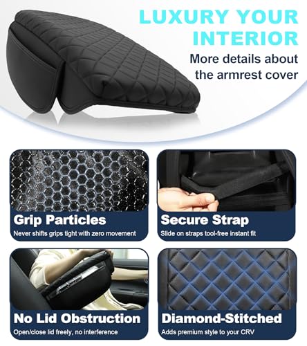 Center Console Armrest Cover for Honda CRV 2023-2026 Accessories - Product Imagery
