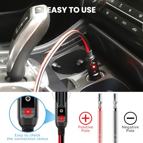 YONHAN Cigarette Lighter Male Plug 12V Fused Replacement 2 Pack - Product Imagery