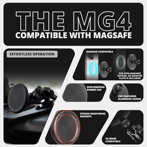Tackform All Metal Dash Mount Magnetic Phone Holder - Compatible - Product Imagery