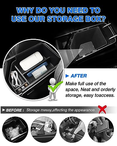 Autorder 2PCS Center Console Organizer for 2022-2026 Kia EV6 - Product Imagery