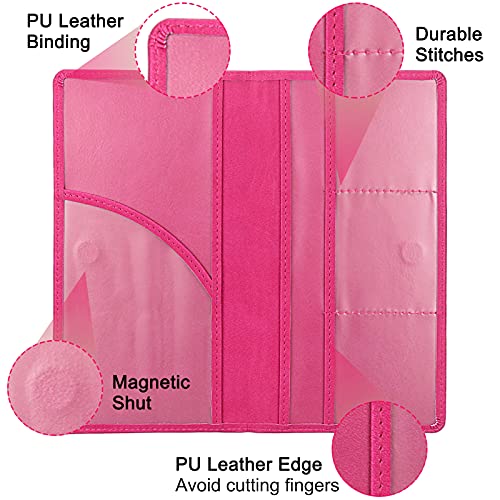 LumiMokki Premium Car Registration & Insurance Card Holder, Rose - Product Imagery