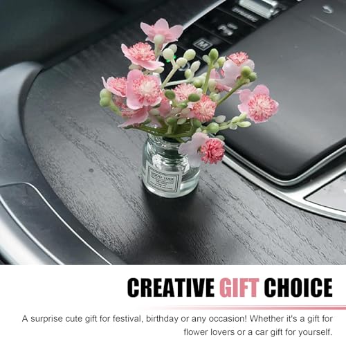 3 PCS Car Dash Flower Ornaments, Cute Mini Cherry Blossom - Product Imagery
