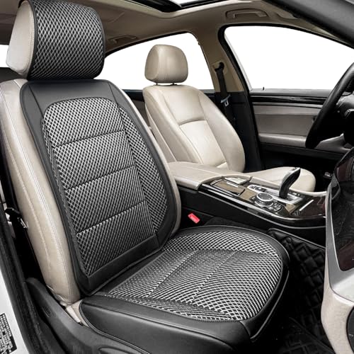 1 Pack Black Ventilated Cooling Car Seat Covers for Summer - Product Imagery