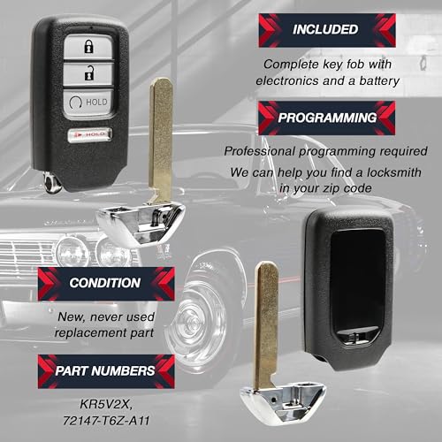 USARemote Key Fob Replacement Keyless Entry Remote for 2017 2018 - Product Imagery