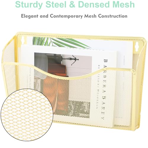 EASEPRES 3 Single Pocket Mesh Hanging File Organizer, Vertical - Product Imagery