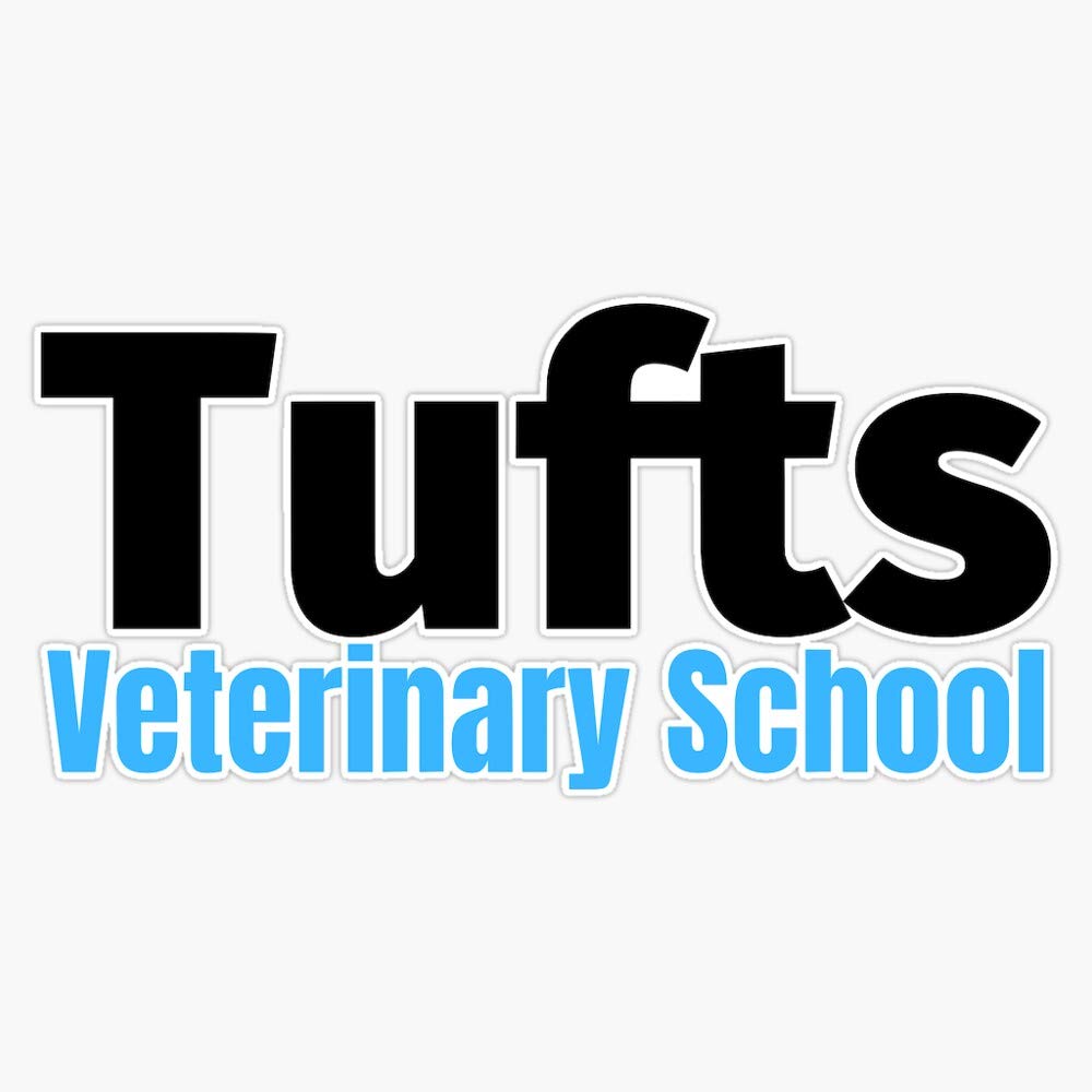 Tufts Veterinary School Waterproof Vinyl Window Bumper Sticker - Product Imagery