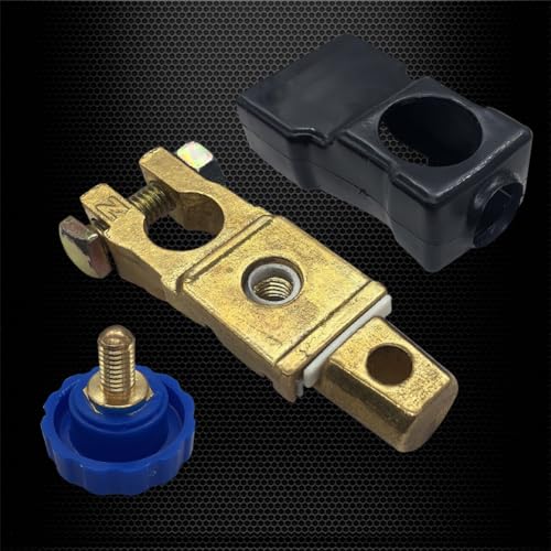 Ampper Top Post Battery Disconnect Switch 12V, Master Brass - Product Imagery