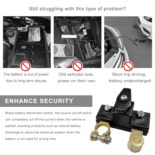 Battery Disconnect Switch, 12V/24V 100/1000 Amps Heavy Duty - Product Imagery