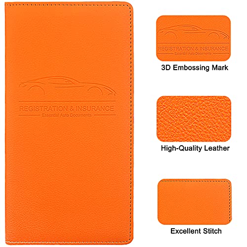 LumiMokki Premium Car Registration & Insurance Card Holder, - Product Imagery