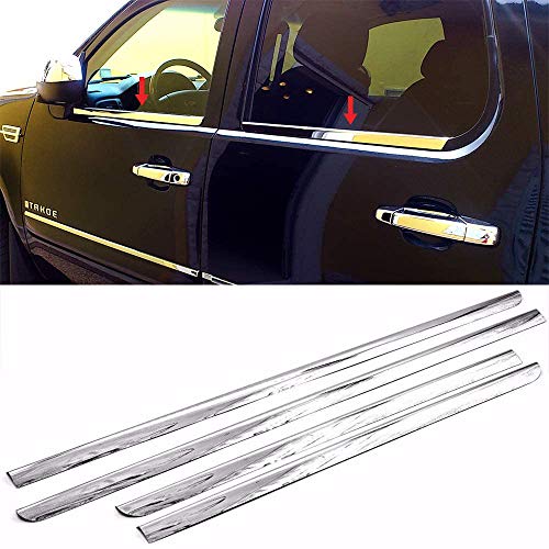 Sizver Polished Stainless Steel Window Sills Trims For 2007-2013 - Product Imagery