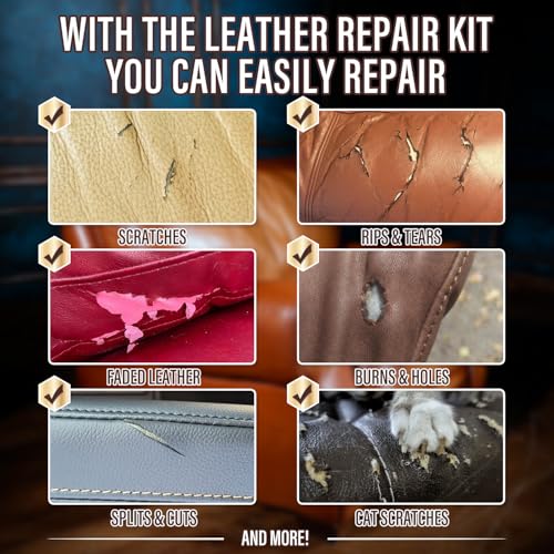 ARCSSAI ARCSSAL Leather Repair Kit for Furniture, Couch & Car - Product Imagery