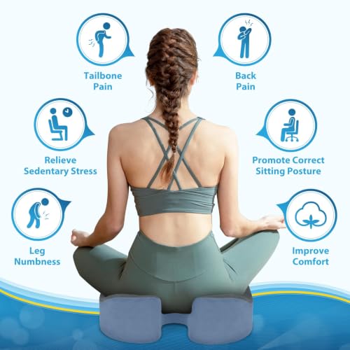 BlissTrends Memory Foam Seat Cushion for Office Chair & Car Seat - Product Imagery