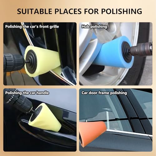 5Pcs Aluminum Polishing Kit Foam Sponge Polishing Balls Wheel - Product Imagery