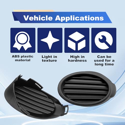 1 Pair Front Fog Light Cover Compatible with F0rd Focus 2012 - Product Imagery