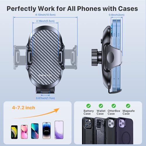 miracase Phone Holders for Your Car with Metal Hook Clip, Air - Product Imagery