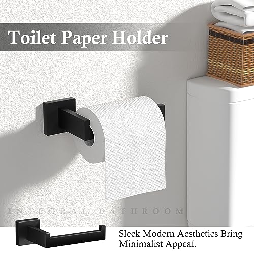 10-Pieces Matte Black Bathroom Accessories Set 23.6 Inch Towel - Product Imagery