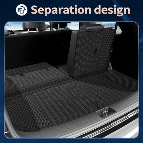 2026 Palisade Floor Mats Only Hybrid 7-Seat All Weather TPE - Product Imagery