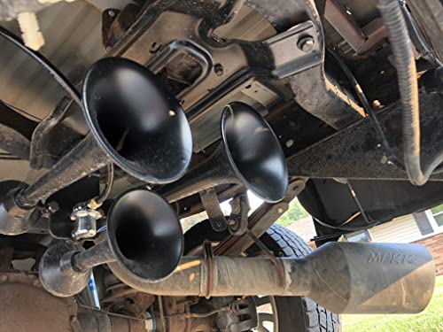 HornBlasters Outlaw Black 12/24 Volt Train Horn Only - 3 - Product Imagery