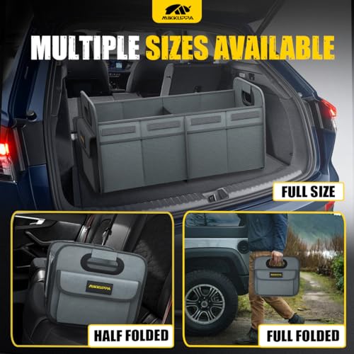 MIKKUPPA Car Trunk Organizer - 70L Collapsible SUV Trunk - Product Imagery