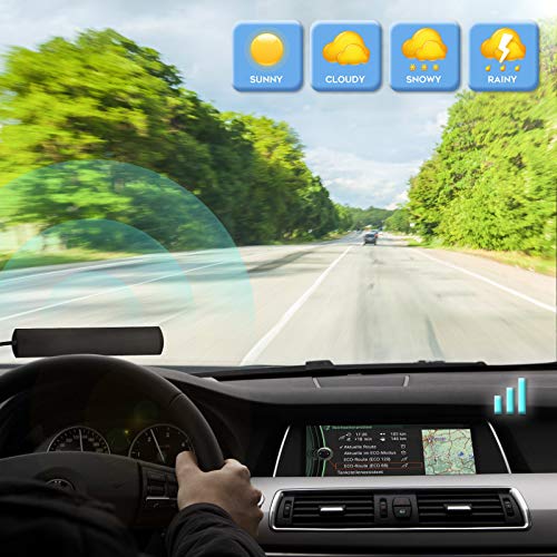 Eightwood Car Stereo FM Radio Antenna, Hidden Windshield - Product Imagery