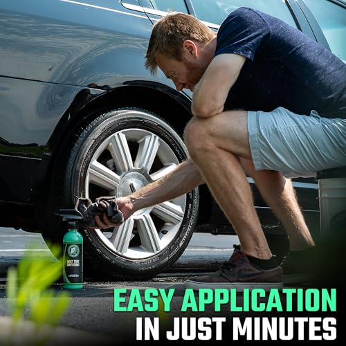 ExoForma Wet Tire Dressing Spray - Extremely High Shine Tire - Product Imagery