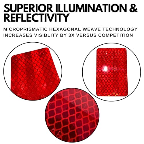 All Star Truck Parts Amber/Red 2x3 Rectangle High Visibility - Product Imagery
