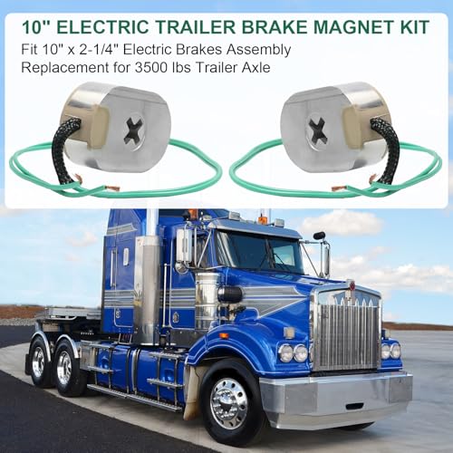 10" Electric Trailer Brake Magnet Kit Fits 3500 lbs Axles for - Product Imagery